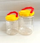 HỦ NẮP HOA MAI CÓ QUAI - 1600ML TRÒN