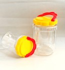 Hủ nắp hoa mai có quai - 900ML Tròn