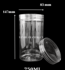 Hủ 750ML nắp nhựa thủy tinh