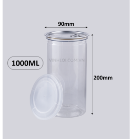 Hủ nắp nhôm bật 1000ML