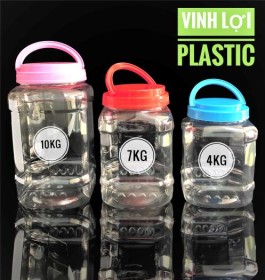 HỦ NHỰA NẮP CÓ QUAI XÁCH