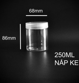 HỦ NẮP NHỰA VẶN 250ML