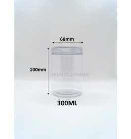 Hủ nắp nhôm 300ML Tròn