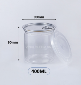 Hủ nắp nhôm bật 400ML