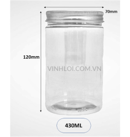 Hủ nắp nhôm 430ML