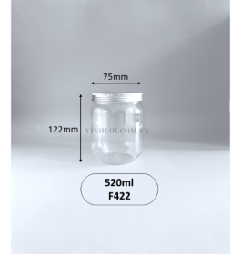 Hủ nhôm vặn 520ML Tròn