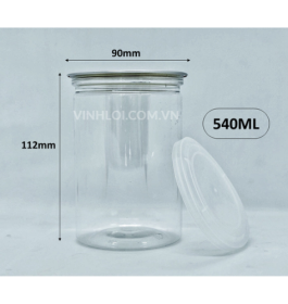 Hủ nắp nhôm bật 540ML