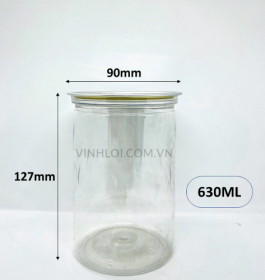 Hủ nắp nhôm bật 630ML