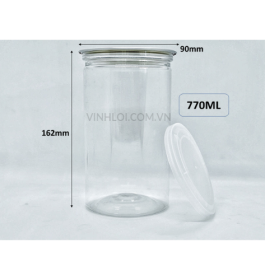 Hủ nắp nhôm bật 770ML