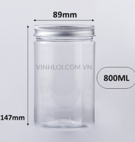 Hủ nắp nhôm 800 ml
