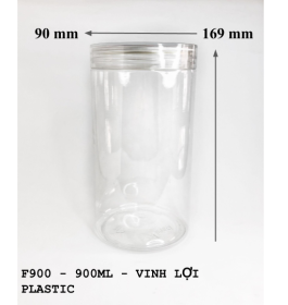 HỦ NHÔM CÓ RĂNG NẮP BẬT 900ML