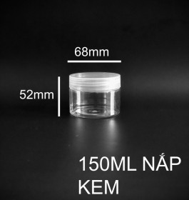 HỦ NẮP NHỰA VẶN 150ML