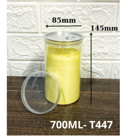 HỦ NHÔM BẬT CÓ NẮP VẶN 700ML